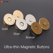 10 sets 18mm thin magnetic button. Press. Magnetic. Bags magnet buckle. Buttons. Slim button. Snaps 2024 - buy cheap