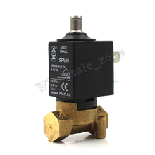 SFA00 AE N/O 2/2 Way AC 220V G1/8" Brass Coffee Makers Steam Air Water Electric Solenoid Valve 2 Position 2 Way  Normally Open 2024 - buy cheap