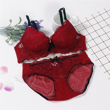 lingerie padded japanese fashion pink bra and panty set woman underwear sexy set sexy lace intimates set 2024 - buy cheap