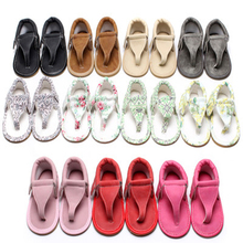 Baby Girl Sandals Summer Shoes Flats Rubber Sole Girl Floral Sandals Fit For 0-12M PU Leather Baby Shoes Sandale Bebe Garcon 2024 - buy cheap