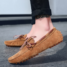 Leather Men Casual Shoes outdoor Breathable Soft Driving Shoes Men's Handmade Chaussure Homme Fashion Flat Loafers Men shoes L5 2024 - buy cheap
