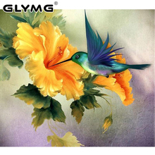 GLymg-pintura de diamante 5d Diy, punto de cruz, flor de pájaro, Animal, diamantes de imitación, bordado, pegatina de pared cuadrada completa 2024 - compra barato