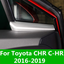 Перед треугольным окном автомобиля треугольные декоративные блёстки внешние украшения авто аксессуары для Toyota CHR C-HR 2016-2019 2024 - купить недорого