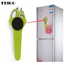 FEIGO 1Pc Kitchen Scissors Multifunctional Detachable 2in1 Kitchen Tool Scissors Can Suck Attached Refrigerator Iron Knives F557 2024 - buy cheap