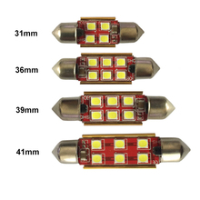 20 pcs 41 39 36 31mm mm mm mm Festão LEVOU Bulbo C5W C10W 3030 6SMD Canbus Livre de Erros auto Interior Perdição Estilo Do Carro Lâmpada Luz Branca 2024 - compre barato