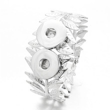 New Fashion Metal Snap Cuff Bracelet Bangles Fit 18mm Snap Suttons DIY Jewelry For Women Men ZE269 2024 - buy cheap