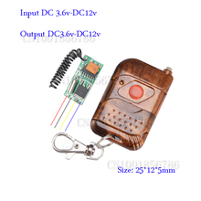 Mini interruptor de controle remoto sistema micro DC3V-5V 2a relé 2 * receptor transmissor momentâneo alternar travado aprender 315/433 2024 - compre barato