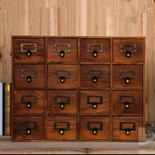 Decoração vintage para casa, organizador de armazenamento de madeira para parede, caixa de armazenamento de maquiagem jl 0900, 1 peça 2024 - compre barato