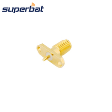 Superbat SMA 2 hole Panel Mount Jack with Solder Post Terminal Medium Version RF Coaxial Connector 2024 - buy cheap