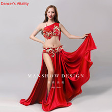 Women Belly Dance Wear Oriental Dance Clothes Upscale Customized Autumn And Winter Conservative Fancy Yarn Sets 2024 - buy cheap