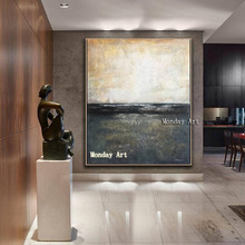 Decoración grande para el hogar, pintura al óleo abstracta pintada a mano, Arte abstracto sobre lienzo, arte grande, paleta abstracta, pintura al óleo 2024 - compra barato