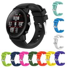 Cor sólida silicone pulseira de substituição para amazfit esportes relógio inteligente 2 geração 1 geração universal 2024 - compre barato