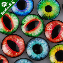 25mm round pattern glass cabochon,mixed eye of drangon pictures,flat back,thickness 6.5mm,sold 20pcs/lot-C4316 2024 - buy cheap