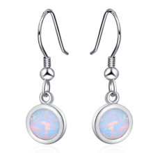 ROLILASON fashion high-end 925 silver stamped white opal earrings wedding gift for women OE782 2024 - buy cheap