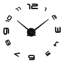 Reloj de pared moderno de cuarzo para decoración del hogar, cronógrafo 3d con pegatinas de espejo acrílico, envío gratis, novedad de 2019 2024 - compra barato