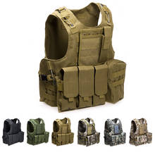 USMC Airsoft тактический военный Molle Combat Assault Plate Carrier жилет тактический жилет 7 цветов CS уличная одежда охотничий жилет 2024 - купить недорого