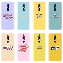 Back Cover For Nokia 7.1 6.1 5.1 3.1 2.1 Plus Silicone Soft Yellow Quote Pink Purple Phone Case For Nokia 7.1 6.1 5.1 3.1 2.1 2024 - buy cheap