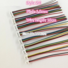 10Pcs SH 1.0 Wire Cable Connector DIY SH1.0 JST 2/3/4/5/6/7/8/9/10 Pin Electronic Line Single Connect Terminal Plug 28AWG 10cm 2024 - buy cheap