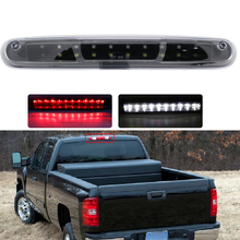 Para gmc sierra alta montagem dupla fileira led 3rd freio/luz de carga preto habitação lente clara para chevy silverado luz traseira da cauda 2024 - compre barato