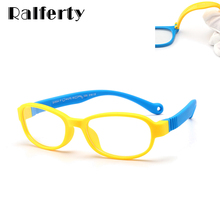 Ralferty-gafas Cuadradas flexibles para niños, gafas ópticas graduadas para miopía irrompibles, montura K8154, TR90 2024 - compra barato