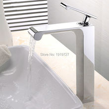 100% Solid Brass Unique High Quality Deck Mounted Chrome Basin Faucet Single Handle Hot & Cold Vessel Mixer Countertop Tap 2024 - buy cheap