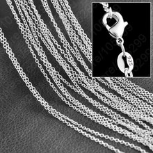 Популярное 16-30 дюймов Rolo "O" 925 пробы Серебряное прекрасное ювелирное ожерелье цепи с застежками-лобстерами для подвески 2024 - купить недорого
