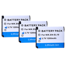 Bateria powerconfidente 3 peças de 1200mah, para câmera nikon s100 s2500 s2600 s3100 s6400 s4100 s4150 s3300 s4300 2024 - compre barato