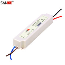 SANPU SMPS 12v 20w LED Power Supply Waterproof 1a Constant Voltage Switch Driver 220v 110v ac-dc Light Transformer White IP67 2024 - buy cheap