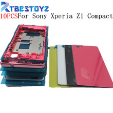 10PCS Front Middle Frame Port Plug Cover Back Glass Battery Cover For Sony Xperia Z1 Compact mini D5503 M51W Full Housing 2024 - buy cheap
