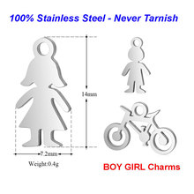 VNISTAR-pulsera de acero inoxidable 100% para niño, símbolo de música de bicicleta de alto pulido, suministros de joyería, 10 unids/lote 2024 - compra barato