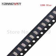 200PCS/LOT 1206 Blue SMD LED Diode Light 3216 Diodes SMD Super  1206 led 3.2*1.6mm Blue Color New 2024 - buy cheap