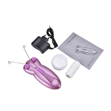 1PCS Electric Facial Hair Remover Body Face Defeatherer Cotton Thread Epilator Shaver For Women Pink Color 2024 - buy cheap