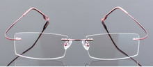 Eyesilove óculos para miopia sem aro de liga de titânio super leve óculos para míopes femininos óculos de prescrição-0.50 a-6.00 2024 - compre barato