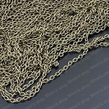 Accesorios de cadenas de hierro de bronce antiguo, 2,3mm de ancho, 5 metros (JM2737), venta al por mayor 2024 - compra barato