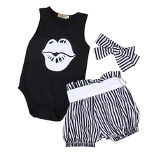 New Fashion Newborn Toddler Infant Baby Girl Romper Jumpsuit Sleeveless Short Striped Outfit Sunsuit Clothes 2024 - buy cheap