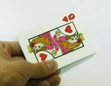 Queen to 5 Card Set Magic Tricks Q to 5 Magia Appearing Card Close Up Gimmick Props Mentalism Comedy 2024 - buy cheap