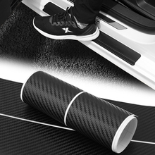 4pcs Carbon Fibre Door Plate Scuff Protection Sticker Door Sill Protector Stickers for Lada Niva Kalina Priora Granta Largus Vaz 2024 - buy cheap