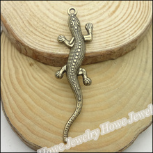 32 pcs Vintage Charms Lizard Pendant Antique bronze Fit Bracelets Necklace DIY Metal Jewelry Making 2024 - buy cheap