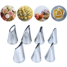 TTLIFE 7pc/Set Stainless steel Cream Nozzles Icing Piping Tips Rose Tulip Flower Pastry Nozzle Baking Tools for Cakes 2024 - buy cheap