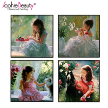 Sophie Beauty Diamond Painting Cross Stitch Little Flower Girl Handcraft  Embroidery Full Square Mosaic Of Rhinestones Arts Kits 2024 - buy cheap