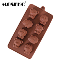 MOSEKO molde de silicona 3D caramelo bombón pastel herramientas para hornear Chocolate antiadherente, gelatina y caramelo molde de silicona para pastel DIY 2024 - compra barato