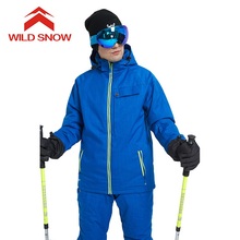 Wild Snow Brand Ski Suit Men Winter Waterproof Windproof Thicken Warm Snow Clothes Ski Sets Jacket Skiing And Snowboarding Suits 2024 - buy cheap