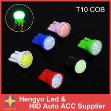 Wholesale10 x T10 Led COB W5W Car Led High Power 12v Light Bulbs T10 W5W 184 194 Led Side Light White Blue Red Pink Green 2024 - buy cheap