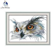 Joy Sunday Owl cross stitch designs needlecraft kits Counted Cross Stitch Sets DIY Cross Stitch Kits for Embroidery Needlework 2024 - buy cheap