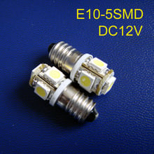 High quality E10 led lighting,12V E10 led car bulb,E10 LED Car Signal Light,Indicator Light,Pilot Lamp free shipping 5pcs/lot 2024 - buy cheap