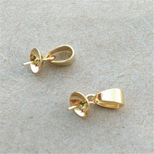 20pcs Gold Color Stainless Steel End Caps 3mm/6mm End Clasps Crimp Bead For Bead Pearl DIY Jewelry Making 2024 - buy cheap