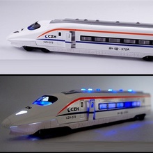 Scale 1:80 Kids Toy High Speed Rail Model with Light Sound Diecast Train Subway Toy Alloy Metal Children Educational Toys Boys 2024 - buy cheap