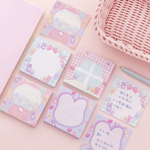Pink Girl ins Style Memo Pad N Times Sticky Notes Memo Notepad cute planner stickers Bookmark  Stationery 2024 - buy cheap
