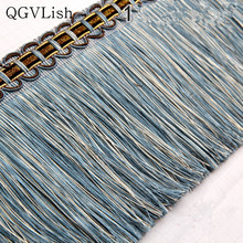 QGVLish 12M/lot 13cm Wide Tassel Fringe Curtain Lace Trims DIY Sewing Latin Dress Stage Lace Ribbon Trimming Curtain Accessories 2024 - buy cheap