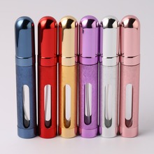 Jxcaih 12ml Mini Travel Portable Replaceable Empty Atomizer Perfume Bottle Aluminum Pump Spray  Cosmetic Glass Container 2024 - buy cheap